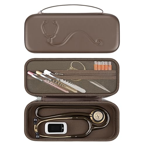 Image of Stethoscope Case for 3M Littmann Classic III &Lightweight II S.E,Dark Brown