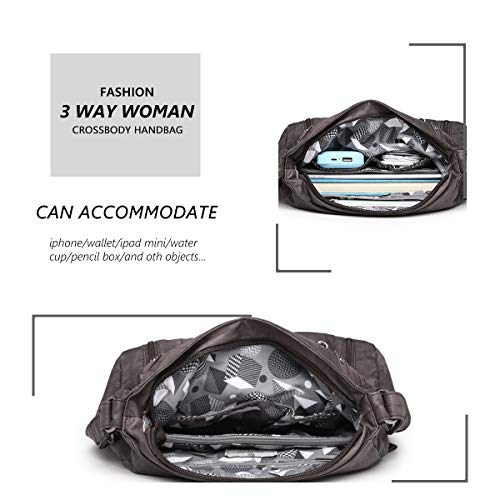 Image of Angel Kiss Crossbody Bags Shoulder Bags and Handbags for Women Multi Pocket Daily Soft Hobo Purses Medium Size