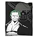 Anime Art Decke Zoro Coole einteilige Decke Flanell Bett Gemütlich Weich Plüsch Bett Sofa Wohnzimmer 100 x 130 cm