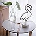 Flamingo Neon Sign Night Light Lamp with Holder Base Decorative Marquee Signs Light Battery Operated Wall Decoration for Living Room Bedroom Christmas Party Supplies Kids Toys Birthday Gifts