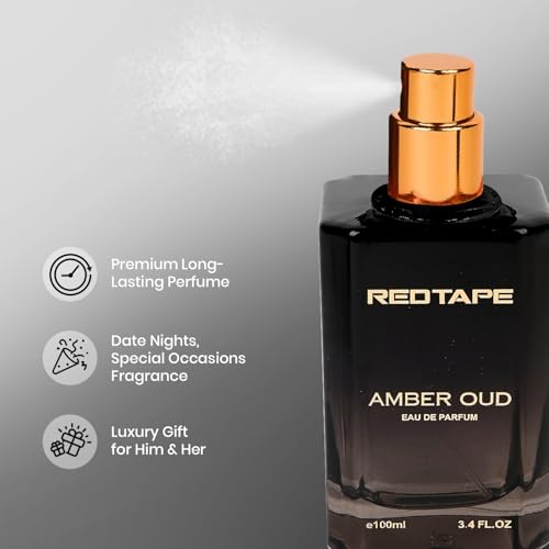 Image of Red Tape Amber Oud Eau De Parfum 100ML | Unisex Perfume | Long-Lasting Floral & Aromatic Fragrance | Fresh Scent | Premium Perfume for Men & Women | Ideal Gift Option