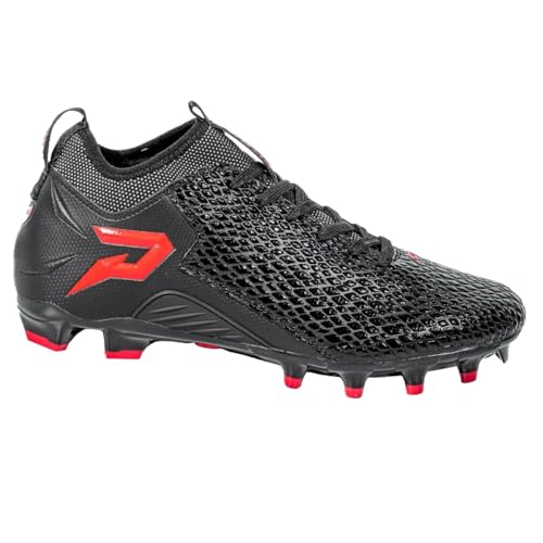 Quantum Speed: Football Cleats - Black Cobra Skin