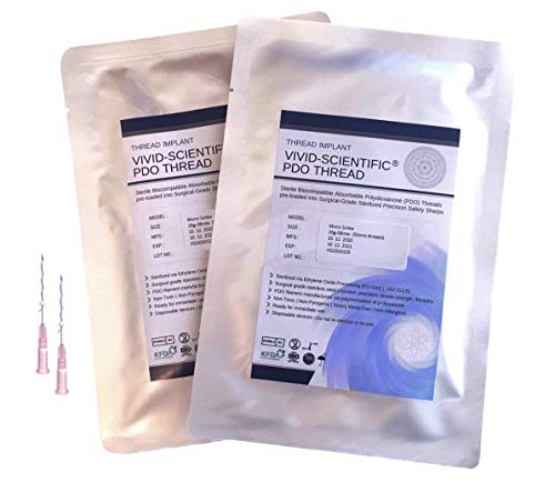 PDO Threads Screw Twist 29G x 38mm - 20 pcs | FREE 2-5 DAY SHIPPING | VIVID-SCIENTIFIC Mono Screw Thread Lift Anti-Aging, Tighten, Add Volume