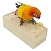 YINGGE Wooden Bird Foraging Feeder Toys, Intelligence Toys for Medium and Large Parrots Sun Conures, Caique, Cockatoo, African Grey, Macaws, Amazon
