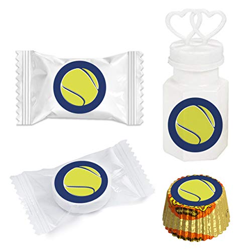Andaz Press Birthday Chocolate Drop Labels Trio, Fits Kisses Party Favors, Tennis Ace! Party, 216-Pack #TOP3