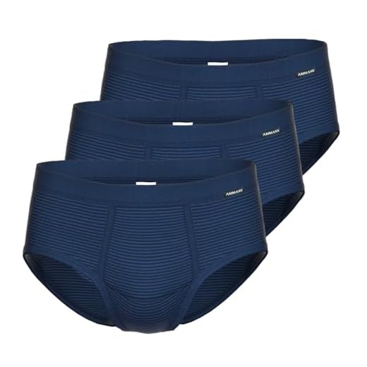Ammann - Jeans - Slip Unterhose mit Eingriff - 3er Pack (8 Blau)