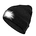 Produktbild Sminiker Beanie Mütze mit Licht Unisex USB Wiederaufladbare Beanie Cap mit Licht Stirnlampe Beanie für Männer, Frauen, Teens