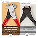 HAUTMEC 7 Inch Nail Puller Pliers Tool, CR-Ni Steel End Cutting Pliers with Non-Slip Grip, Nail Remover Tool with Polished Finish, End Cutting Nippers Tool for Pulling Nails and Wires HT0158-CP