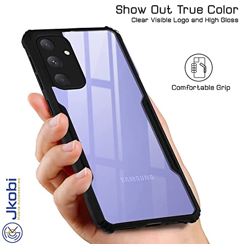Image of Jkobi Back Cover Case for Samsung Galaxy A34 5G (Shockproof with Polycarbonate Clear Panel | Professional Black)