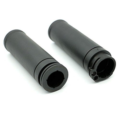 1" Rubber Handlebar 25mm Hand Grip For Harley Touring Sportster Dyna Fatboy Road King Softail V-Rod Model With Twin Cable Throttle - Thumbnail 4