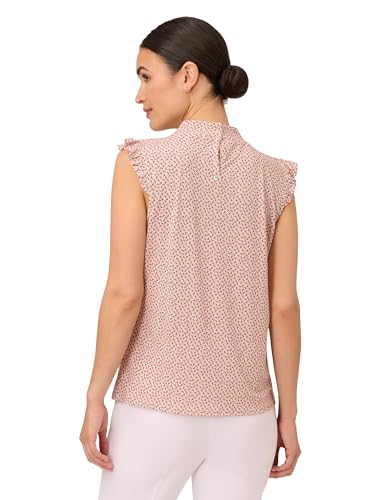 Image of Adrianna Papell Women's Ruffle Mock Neck Tank