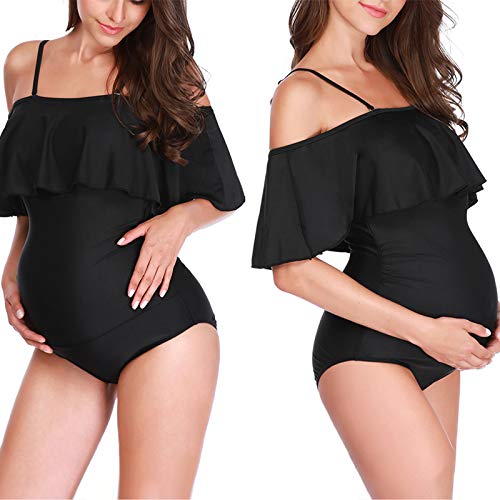 Costume Intero Hilor Donna - Twist Frontale, Ferretto Push Up, Rosa/nero Taglia 46