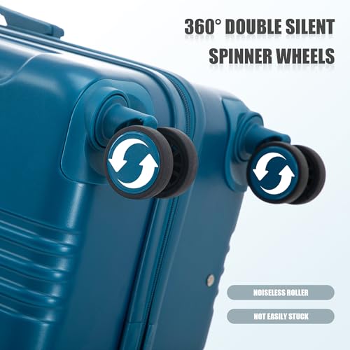 Image of Merax 3 pcs /set in ABS Spinner Wheel Luggage Set, Carry on Suitcase