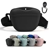 AUDWUD Magnetic Silicone Dog Treat Pouch with Adjustable Waist Belt Dog Training Bag for Small Medium Large Dogs Hands Free, Easy to Clean And Dishwasher Safe