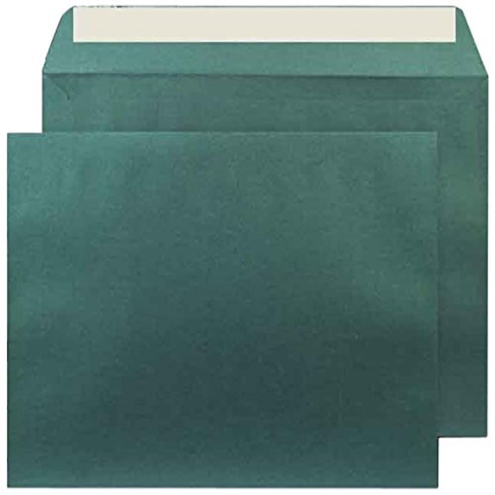 Blake Creative Shine C4 229 x 324 mm 120 gsm Metallic Pearlescent Peel & Seal Wallet Envelopes (PL434) Forest Green - Pack of 125
