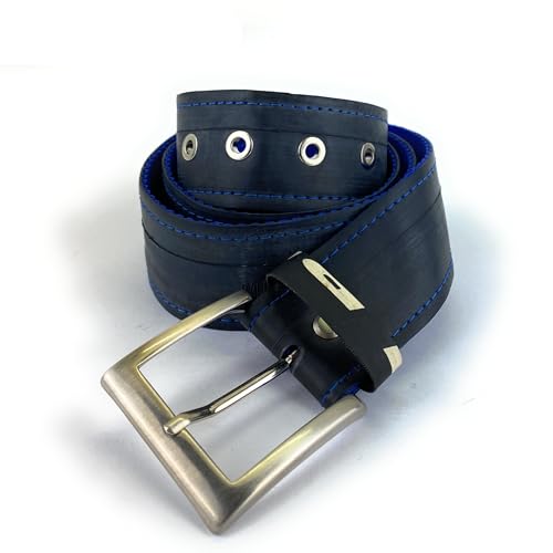Ceinture pour homme chambre à air recyclée et sangle nylon durable