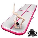 FBSPORT 6.6ft Inflatable Air Gymnastics Mat Training Mats 4 inches Thickness Gymnastics Tracks for...