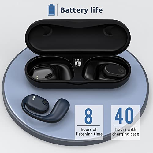Oranpid Open Ear Air Conduction Headphones For Kids & Adults Bluetooth 5.3 Ear Buds With Charging Case, 12 Hours Waterproof Wireless Earbuds For Iphone Android & Pc Gifts #TOP3