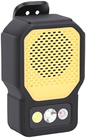 Serounder Wearable Speaker, 5W LED Flashlight with 5060LM 3 Lighting Modes, Portable Bluetooth Speaker with Call Function MP3 AAC WAV Support, for Outdoor Travel Camping (Orange) — view 8