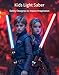 VXQ Light Sabers for Kids, 2-in-1 Mini Retractable Light Up Sword for Boys Girls, Red Blue Cosplay Costume Party Birthday Gift Toy