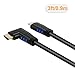 CableCreation 3ft 4K HDMI Cable, Left Angle 90 Degree, 4K@60HZ Ultra HD Support, Male to Male Black