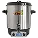 Produktbild Digitaler Edelstahl Einkochtopf | Glühwein-Topf mit Zapfhahn | Einwecktopf Einweckkochtopf | 27 Liter bis zu 14 Einmachgläser | starke 2000Watt