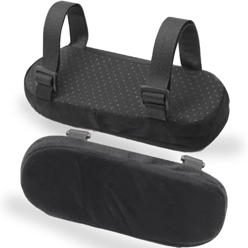 【Sollievo dalla pressione e miglioramento del comfort】Progettato secondo i principi dell'ergonomia, questi cuscini alleviano la pressione su gomiti e avambracci, evitando dolori causati dall'uso prolungato di braccioli duri. Trasformano istantaneamente qualsiasi sedia classica in un comodo sedile, migliorando la postura e il comfort durante il lavoro, lo studio o i giochi.
