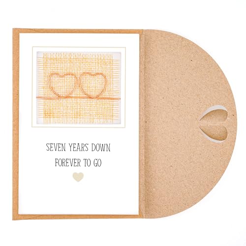 Image of Romantic gifts for him, I love you gifts for him, Anniversary Card Gifts, 6 7 8 Anniversary Card (7 year)