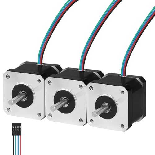 Moteur pas à pas Nema 17 anti-perte de pas 0.41 Nm, lot de 3 pour réparer une CNC