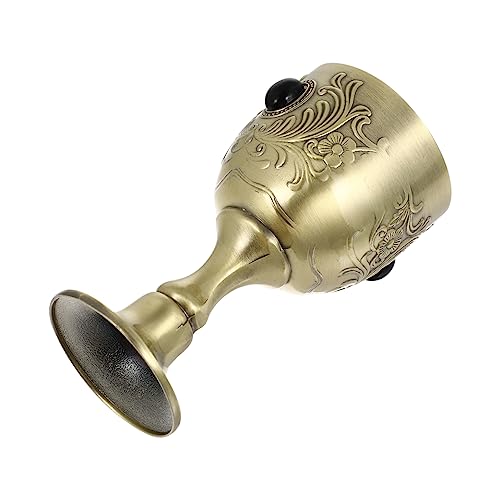 LIFKOME Copa De Vino Vintage De Aleación Mini Copa De Metal Para Cáliz De Decoración De Boda