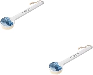 فوميز. قطعتان من فرشاة الاستحمام المطبوعة لكلتا الفرشاتين، فرشاة استحمام واسفنجة استحمام مطبوعة وفرشاة تدليك بمقبض طويل