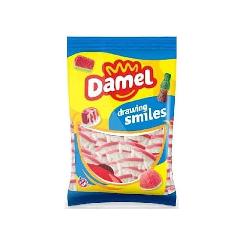 Golosinas Dentaduras Foam Damel - 250 Unidades - Bolsa - Colmillos Foam - Dentaduras - Sin Gluten