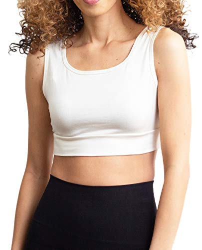 Image of Women Tank Top Cami Layering HALFTEE Tank Sleeve Tee | Demi Crop Undershirt for Women & Teens XS-6X
