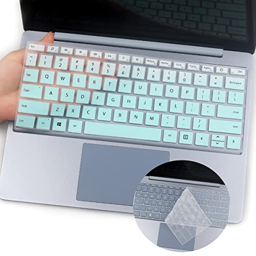 2 peças de capa de teclado para laptop Microsoft Surface Go - 12,5 polegadas versão 2021 2020 tela s