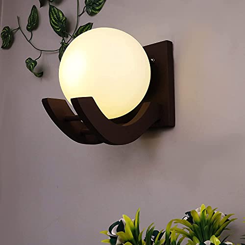 Image of Homesake Zedo Wall Lamp, Wall Decor, Wall Hanging Wood Light /lamp, Decorative Home, Living Room, Indoor /Outdoor Lighting