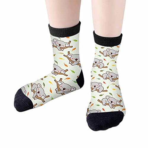 Image of Crew Socks for Woman Size 6-8 Tropical Wildlife Bright Teal Girls Socks