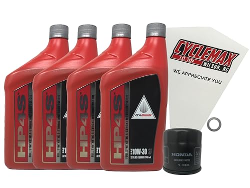 Cyclemax Oil Change Kit compatible with 2001-2014 Honda GL GL1800 Goldwing Gold Wing Synthetic