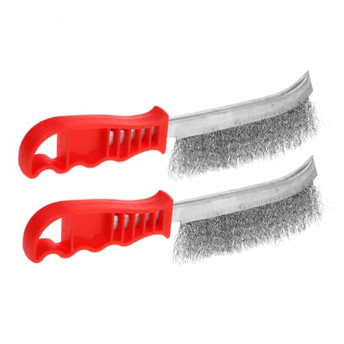 GLEAVI Grill Cleaning Brush Set BBQ Cleaning Brushes Wire Rust Brush Tool Steel Wire Brush for Cleaning Rough Metal Edges