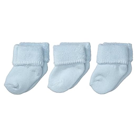 Sterntaler Primeros Calcetines Pack de 3, Edad: a partir de 0 meses, Talla: Recién nacidos (Talla 0), Azul celeste (Azul)