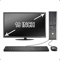 HP Elite 7900 Desktop PC Package, Intel Core 2 Duo Processor, 8GB RAM, 500GB Hard Drive, DVD-RW, Wi-Fi, Windows 10, 19in LCD Monitor (Renewed)