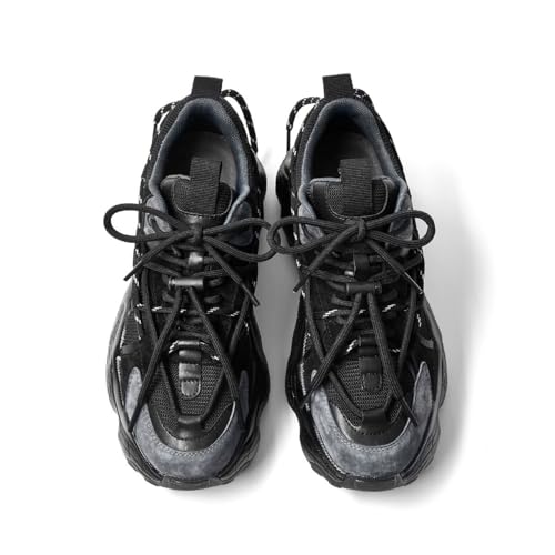 BEAU TODAY Womens Chunky Sneakers,Womens Fashion Sneakers,90s Comfortable Running Dad Shoes,Platform Casual Lace up Non Slip Rave Tennis Walking Shoes2