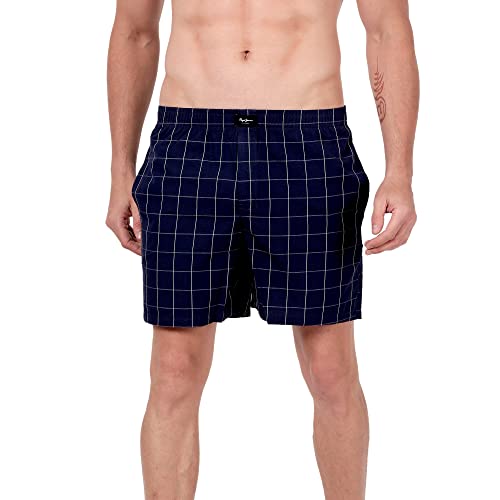 Image of Pepe Jeans Men's Cotton Classic Relaxed Checkered Boxer Shorts