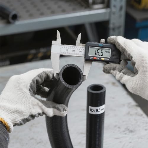 Image of 3 /8 Transmission Oil Cooler Hose J1532 Fuel Line Hose 300PSI Push Lock with Clamps 10FT