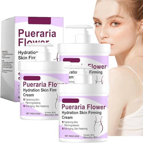 DefyAge Flower Hydration SkinFirming Cream, Crema reafirmante de la piel con hidratación de flor de, estimula la regeneración celular de la piel (3pcs)