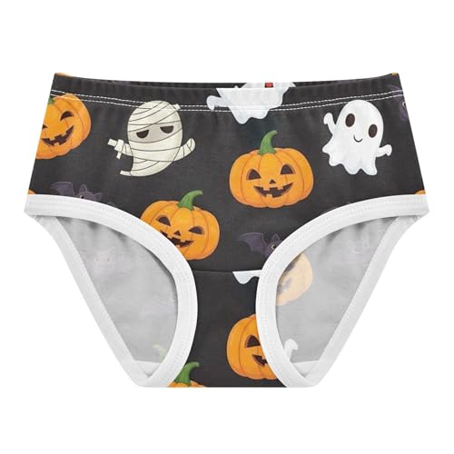 Cute Cartoon Halloween Pumpkins Black Little Girl Panties Girls Underwear Toddlers Cotton Fancy Briefs Girls Undies 2t