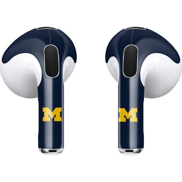 Skinit Decal Audio Skin Compatible with Apple AirPods (3rd Gen, 2021) - Officially Licensed Michigan Wolverines M Design
