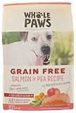 Whole Paws, Grain-Free Dry Dog Food, Salmon & Pea Recipe, Enhanced with Fiber & Prebiotics, 12 lb