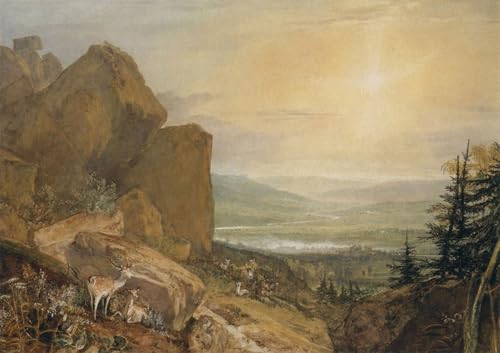 Image sur Toile Vallée du Wharfe Turner 60x90cm pour Décoration Chambre