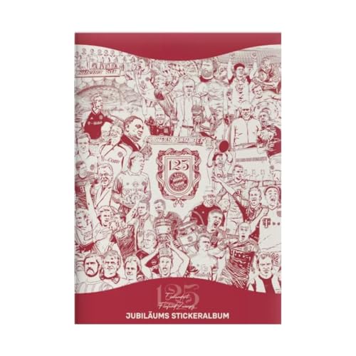 Stickeralbum – FC Bayern München 125 Jahre | Jubiläumsalbum von Topps | Über 40 Seiten voller Vereinsgeschichte & Legenden