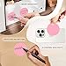 2 Inch Pink Circle Stickers, Permanent Sticky Dots, 500 Pcs Roll, Colored Dot Stickers for Toddlers, Drafting Dots, File Classification Stationery Labels
